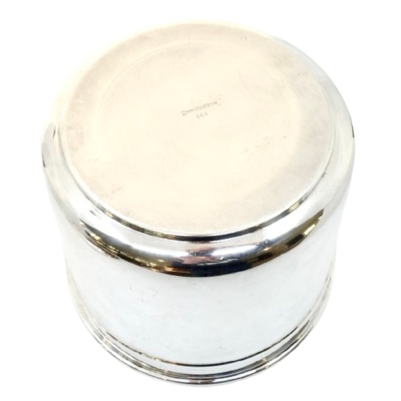 VINTAGE~ WM Rogers~#664~MID-CENTURY MODERN SILVER PLATED ICE BUCKET w/LINER - Picture 2 of 5